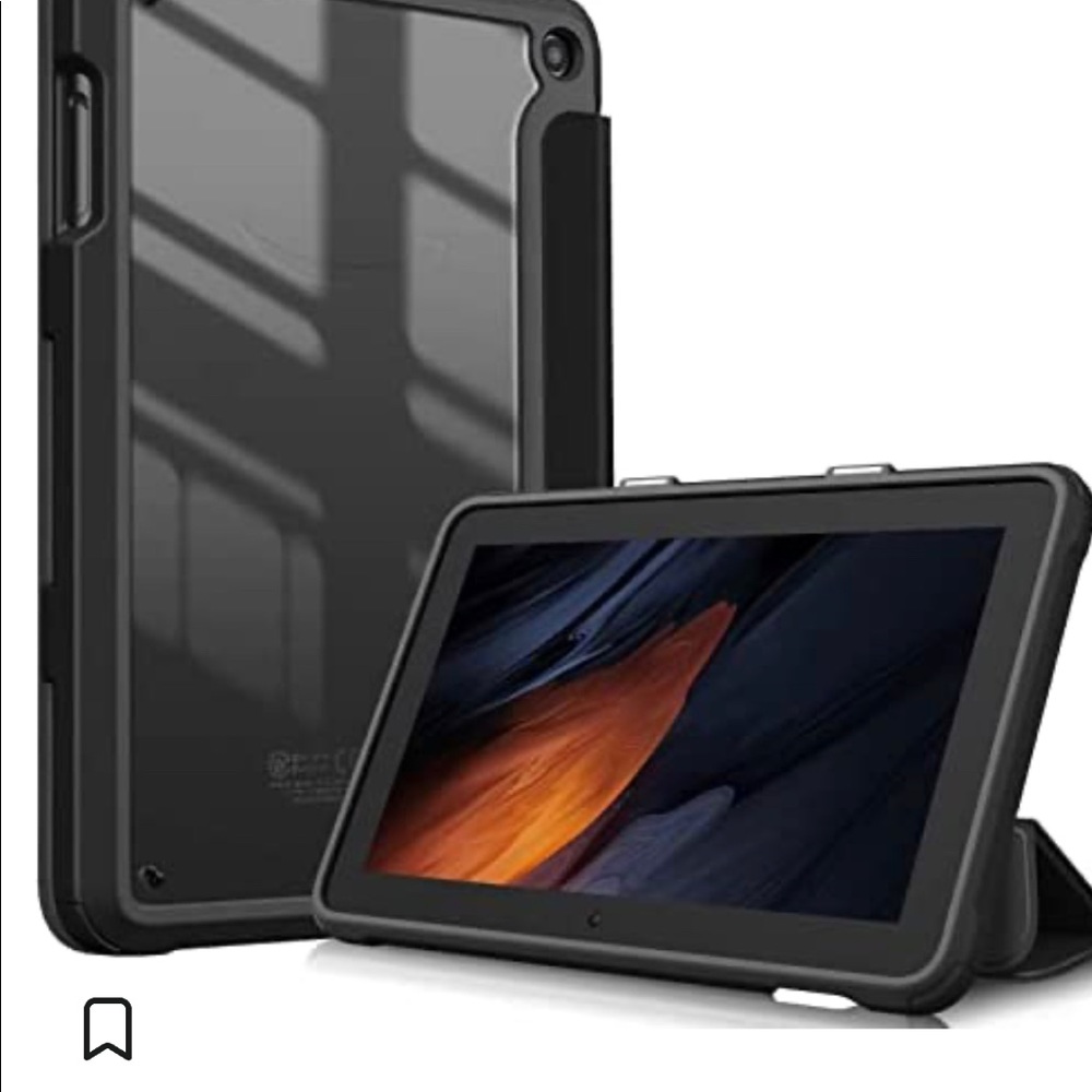 Amazon Kindle Hybrid Slim Case Fire 7 (2022 Release-12th Generation) Black NWT